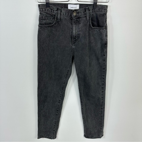 Current/Elliott Jeans 26 The Vintage Cropped Slim Straight Leg Jeans Faulkner - Picture 3 of 15